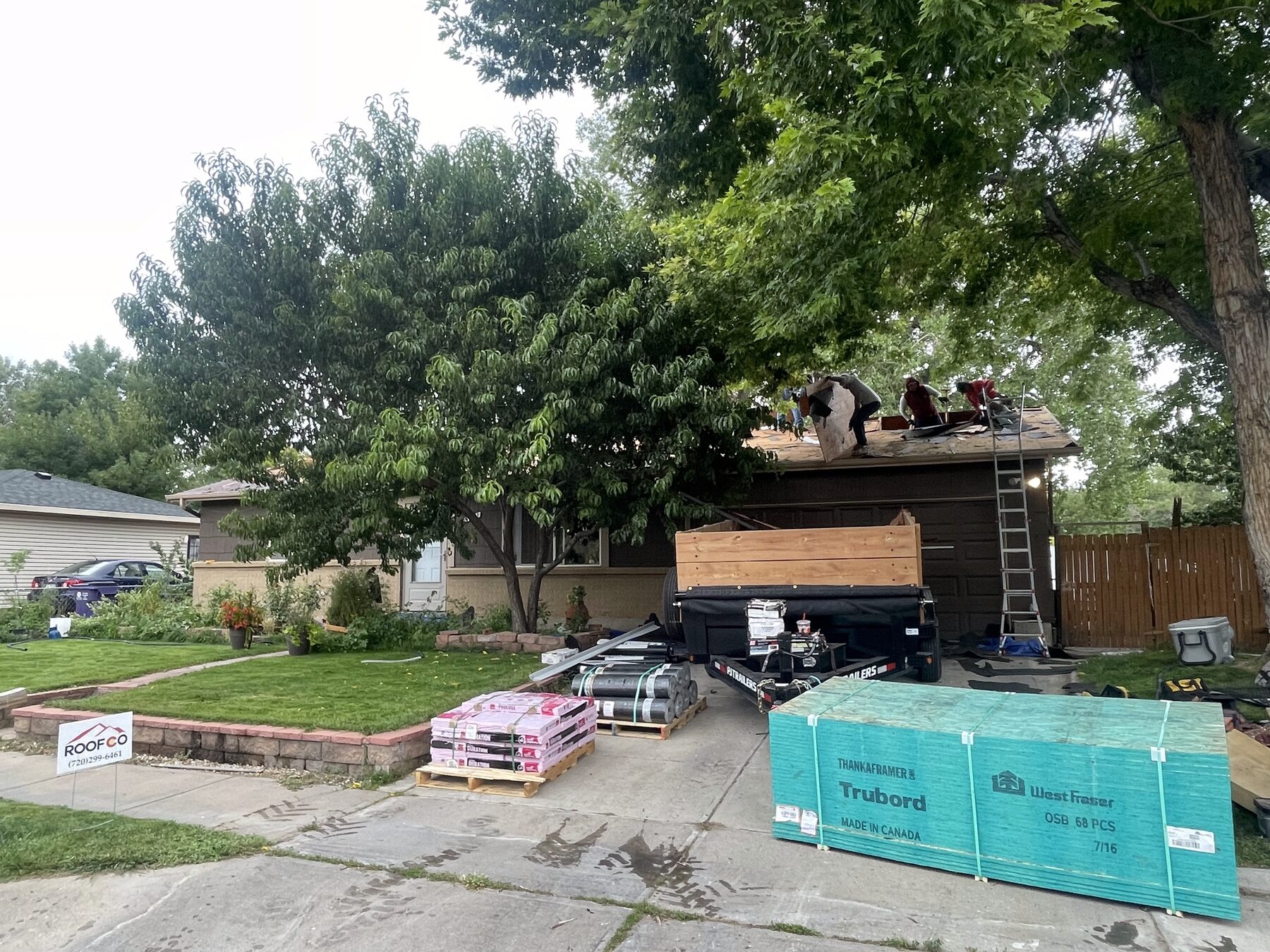 Hail-damage insurance claim repair in Arvada