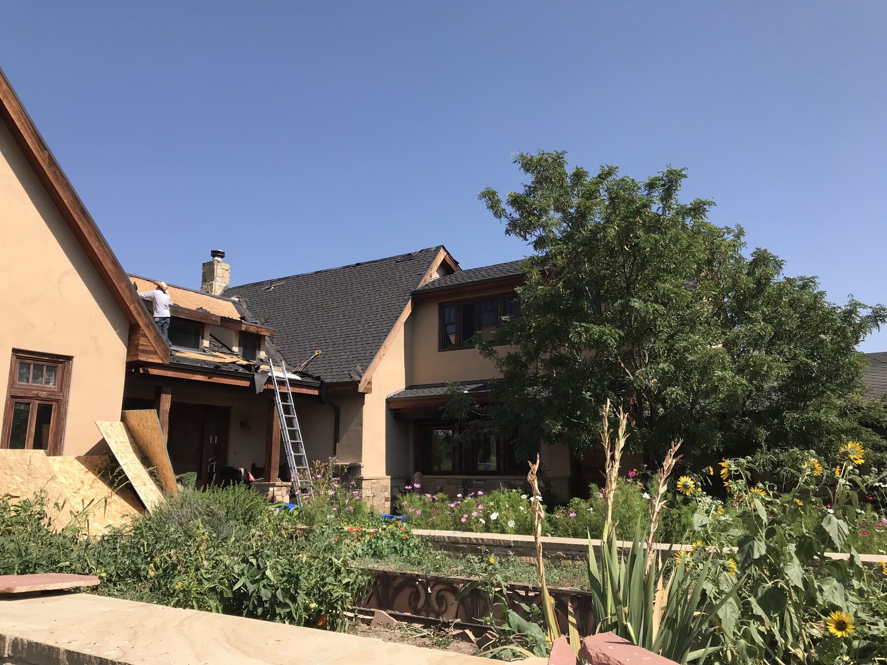 Metal roof installation in Thornton
