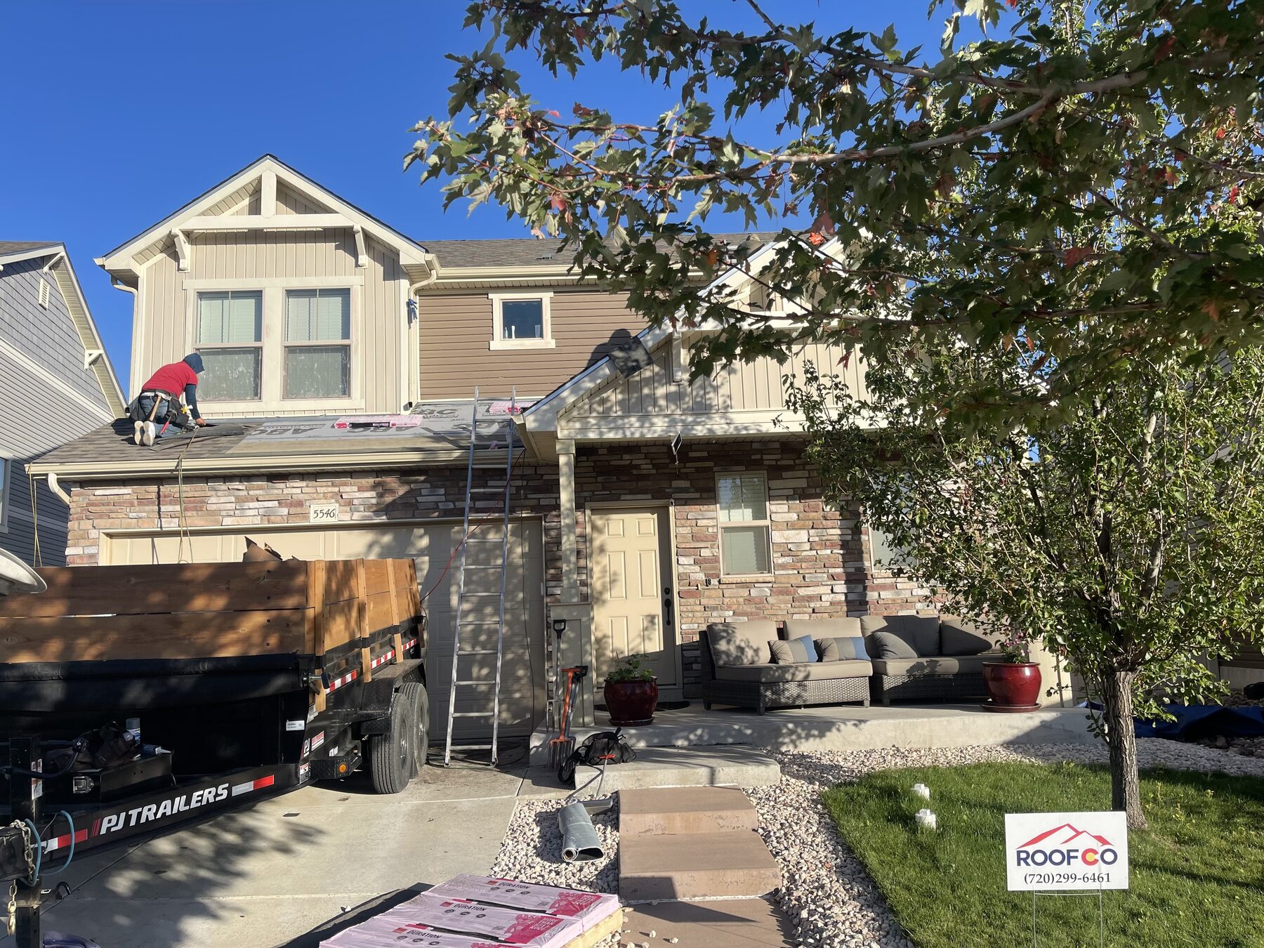 Hail-damage insurance claim repair in Aurora