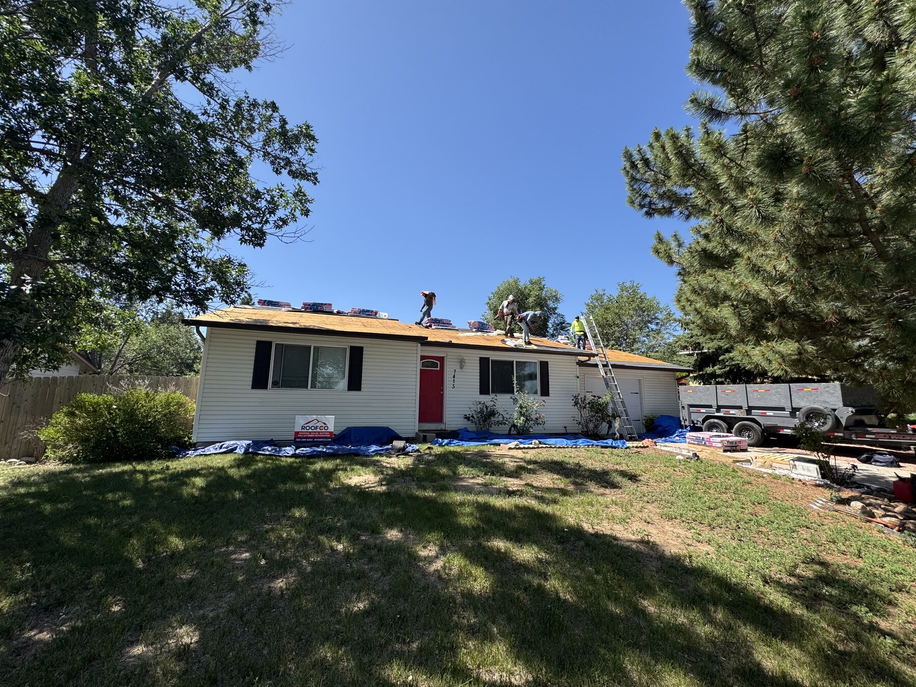 Hail-damage insurance claim repair in Highlands Ranch