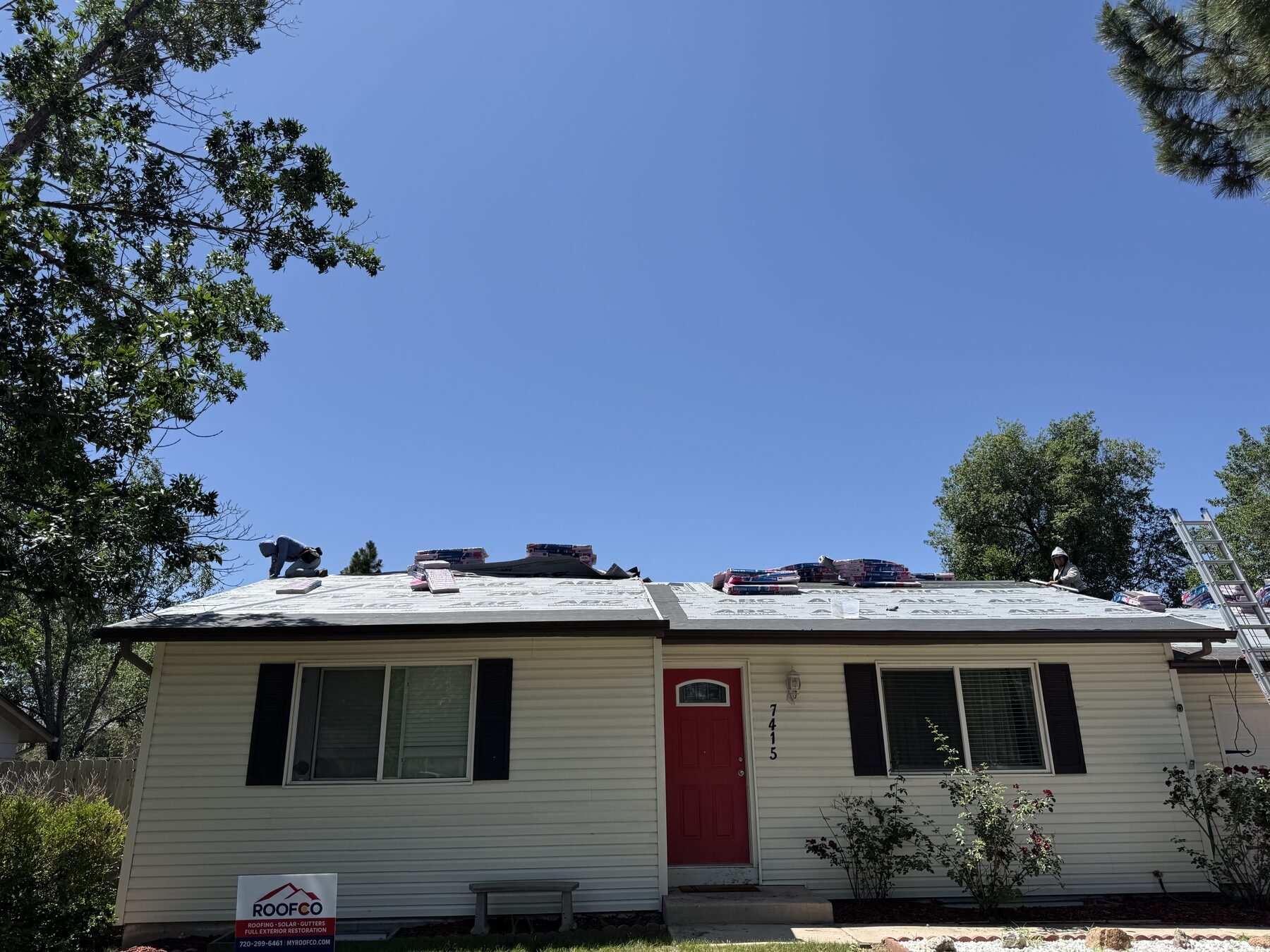 Roofco roof installation in Aurora, Colorado